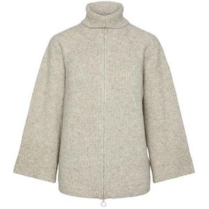 Bestseller A/S Dames Pcjade Ls High Neck Knit Cardigan Bc gebreide jas, White Pepper, L
