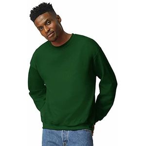 GILDAN Heren Fleece Crewneck Sweater Style G18000, Forest Green, XL, Bos Groen, XL