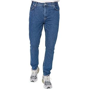 Trendyol Jonge relaxte jeans met hoge taille, marineblauw, 29, marineblauw, 29W