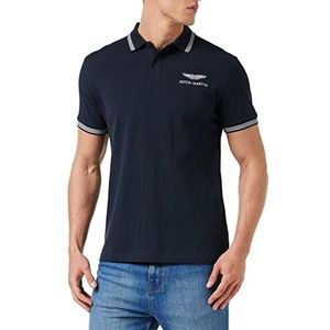 Hackett London Heren Amr Tipped Poloshirt, 595marine, XXL