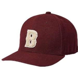 Brixton Unisex Big B Stretch Fit Baseball Cap, Mahogany, S