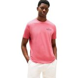 Tommy Hilfiger S/S T-shirt voor heren, Roze (Vintage Rosy), XS