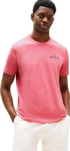 Tommy Hilfiger S/S T-shirt voor heren, Roze (Vintage Rosy), XS