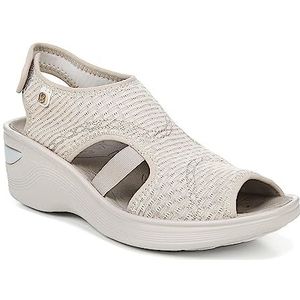 LifeStride Dream sandalen voor dames, Beige transparant netnet, 39.5 EU Weit