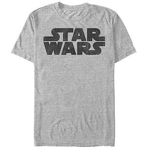 Star Wars Mannen eenvoudigste Logo Graphic Tee Shirt, Atletische Heather, L