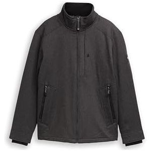 TOM TAILOR Heren 1047207 jas, 10617-Black Grey Melange, XL, 10617 - Black Grey Melange, XL
