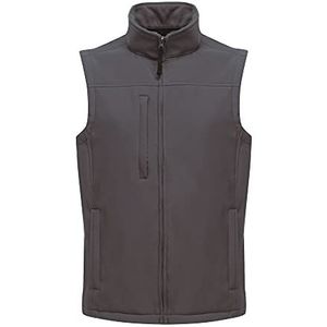 Regatta Professional Softshell Vest Flux voor heren, grijs, maat L, waterafstotend en verwarmend