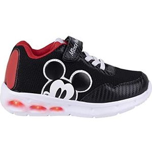 CERDÁ LIFE'S LITTLE MOMENTS Mickey Mouse Lichte schoenen met klittenbandsluiting, comfortabel en weerbestendig, voor kinderen en jongeren, Zwart, 29 EU