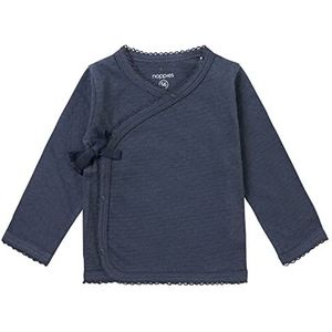 Noppies Baby Babymeisjes meisjes wrap top Norland shirt met lange mouwen en schouderbandjes, Cami shirt, India Ink-N043, 92, India Ink - N043, 92 cm