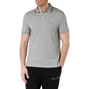 Tommy Hilfiger S/S polo's voor heren, lichtgrijs Hei, XL