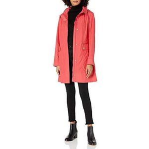 Cole Haan Dames Packable Regenjas met capuchon met strik