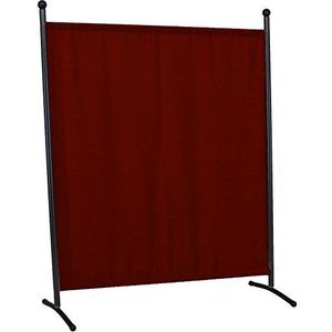 Angerer 606/04 Classic scheidingswand ijzergrijs, bekleding Swingtex Bordeaux 178 x 178 x 10 cm bordeaux