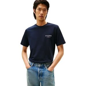 TOMMY HILFIGER Shirt 'BRAND LOVE'  marine / wit