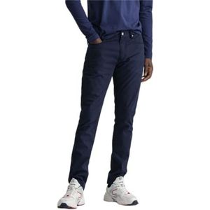 GANT Heren D2 Hayes Retro Shield Jeans Vrijetijdsbroek, Evening Blue, 34-36