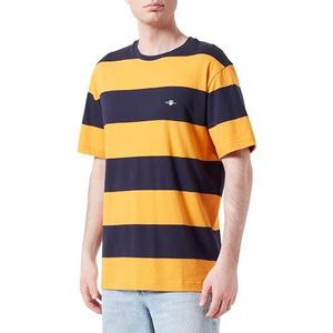 BAR Stripe SS T-shirt, Medal Yellow, 3XL