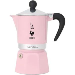 Bialetti Koffiezetapparaat, roze kleur, 3 kopjes
