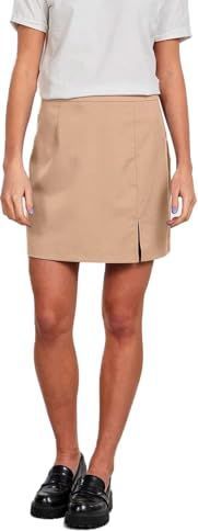 PIECES - THELMA - Rok - Donkerbeige