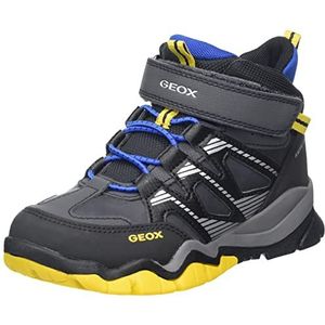 Geox J Montrack Boy B ABX Sneakers voor jongens, Navy Yellow, 39 EU