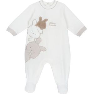 Chicco Romper voor baby en peuters, uniseks kinderen, Natuurlijk., 0 Maanden