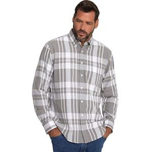 JP 1880, heren, grote maten, overhemd, MF, BD, 1, grafietgrijs, L