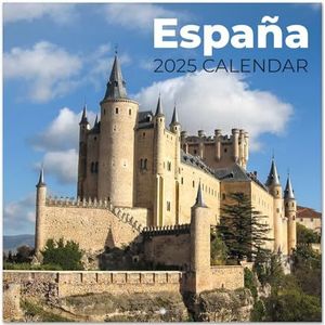 Grupo Erik Kalender 2025 Spain - Wandkalender 12 Maanden - Broschürenkalender 2025 30x30 cm - Fsc-gecertificeerde wandkalender - +Bonus 4 maanden