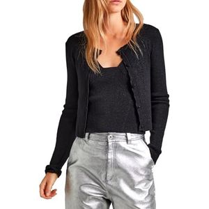 Pepe Jeans Vrouwen Falon Cardigan Sweater, Zwart (zwart), S