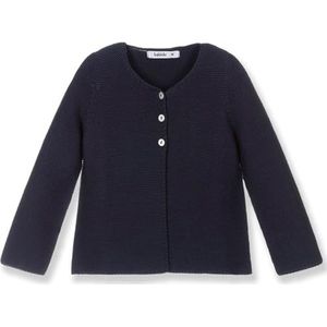 BABIDU Gebreide jas, 100% katoen, basisuitrusting voor baby's, jongens, meisjes, uniseks, ronde hals, hypoallergene stof, zacht en ademend, ideaal voor winter en overgangsperiode, warme kinderkleding,