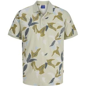 Jack & Jones - Joralmeria Aop Polo SS - Poloshirt - Tint Celadon