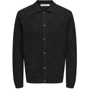 ONLY & SONS Onsmap Life Reg Cardigan Knit, zwart, XXL