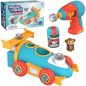 Learning Resources Design & Drill Bolt Buddies Race Auto Constructie Speelgoed