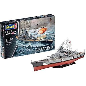 1:350 Revell 05040 Battleship Bismarck Plastic Modelbouwpakket