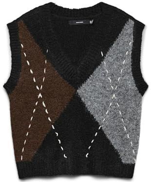 Vero Moda - Sl V-hals - Vest - Zwart - Zonder Mouwen