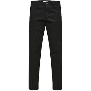 SELECTED HOMME Chino voor heren, zwart, 30W / 32L