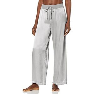 PJ Harlow Jolie satijnen broek voor dames, Donker Zilver, M