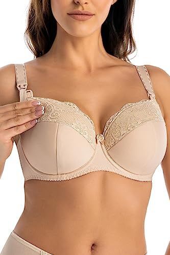 Teyli - Gewatteerde Multiway BH - Beige - Dames - Moederschap