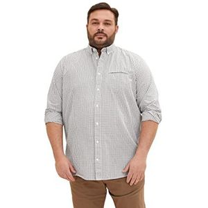 TOM TAILOR Uomini Plussize hemd met ruitpatroon 1035792, 30761 - Off White Small Check, XXL