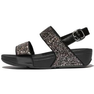 Fitflop - LULU - Sandalen - Zwart - Glitter - Gespsluiting - Sleehak