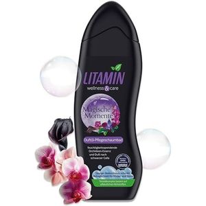 Litamin Magische Moments Geurolie-verzorgingsschuim, 750 ml, hydraterend en ontspannend met orchidee, zonder microplastic, parabenen en siliconen