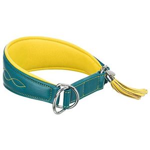 Natalis Actief comfort voor windhonden, S-M: 33-42 cm/60 mm, kerosin/geel, leer, halsbanden, halsters, honden, berichten