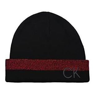 Calvin Klein Heren Men's Cuff Hat Winterhoed, Chilipeper, Eén maat
