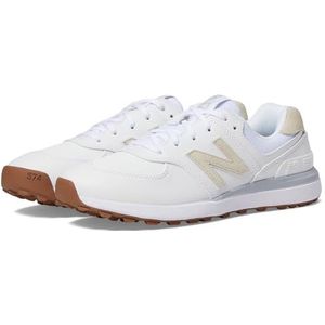 New Balance dames 574 Greens V2 golfschoen voor dames, Wit, 10