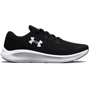 Under Armour UA BGS Charged Pursuit 3, Sneakers jongens, Black/Black/White, 38.5 EU