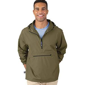 Charles River Apparel Pack-n-go Windbreaker Pullover Jas - groen - M
