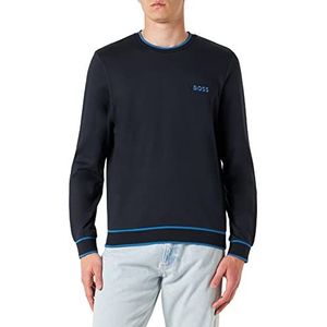 BOSS Heren Tracksuit LOUNGEW_Sweatshirt, Dark Blue403, L, Dark Blue403, L