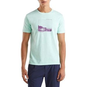 United Colors of Benetton T-shirt heren, Groen, XS