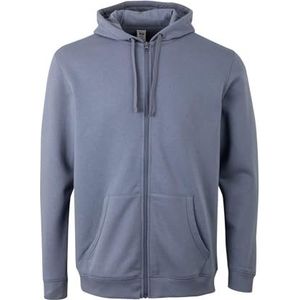 Mukua SF270U Sweatshirt met ritssluiting en capuchon, uniseks, blauw (voet), maat 2XL, Blauw (Blue fog), XXL