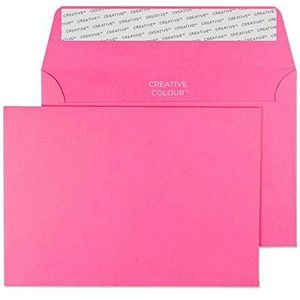 Blake Creative Colour C6 114 x 162 mm 120 gsm Peel & Seal Portemonnee Enveloppen (102) Flamingo Roze - Pack van 500