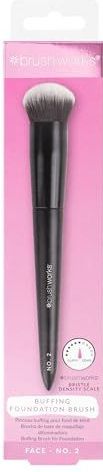 Brushworks - Buffing Foundation Brush - Make-up Penseel - Synthetische Vezels