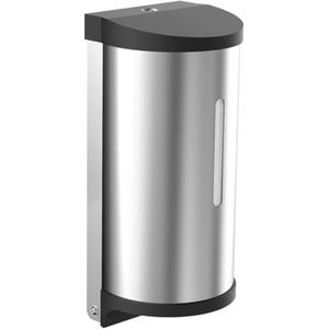 Automatische zeepdispenser van schuim, contactloos, wandmontage zonder boren, met sensor en lcd-display, oplaadbaar voor badkamer en keuken (zwart