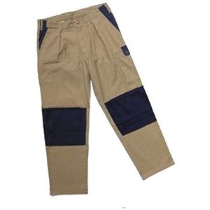 Hydrowear 041013 Pernis Image Line Trouser, 65% Katoen/35% Polyester, 64 Size, Khaki/Navy